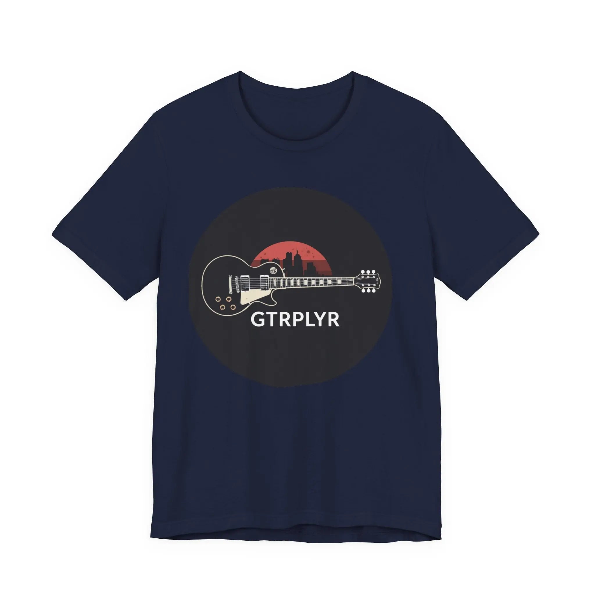 Guitar Player T-Shirt – 'GTRPLYR' Electric Guitar Graphic Tee Printify