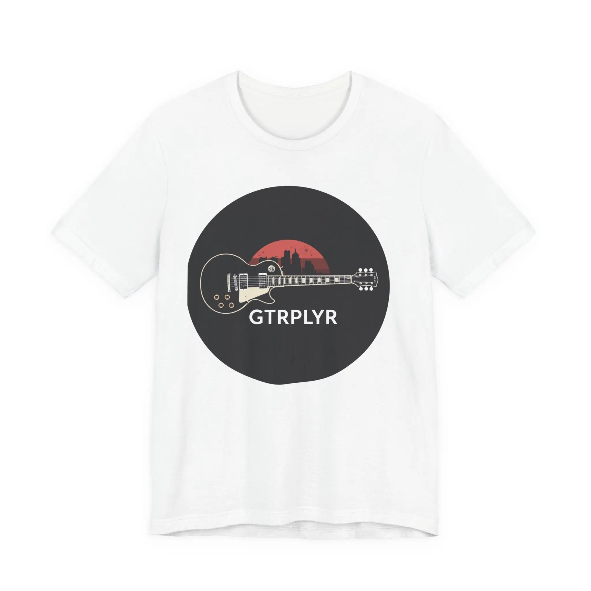 Guitar Player T-Shirt – 'GTRPLYR' Electric Guitar Graphic Tee Printify