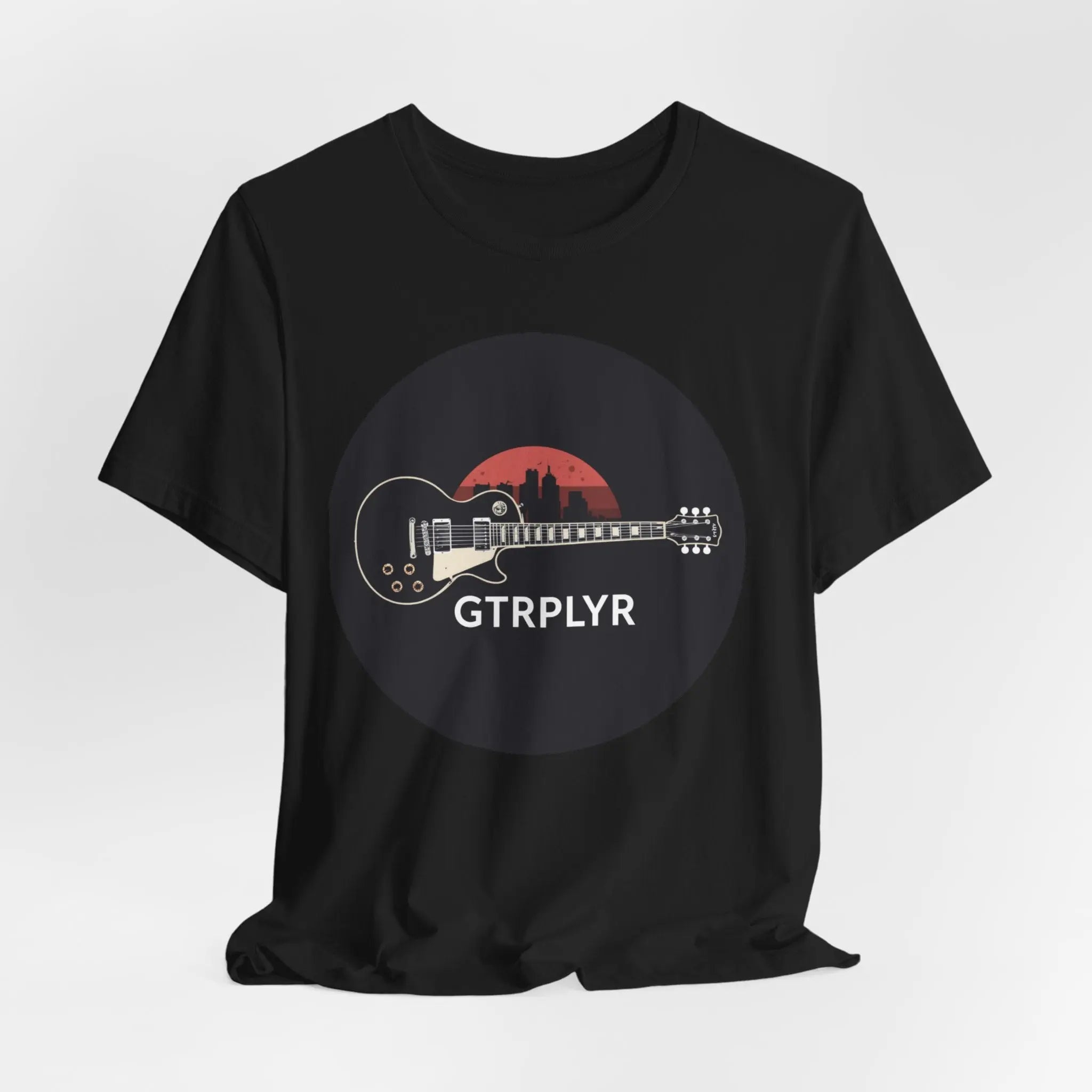 Guitar Player T-Shirt – 'GTRPLYR' Electric Guitar Graphic Tee Printify