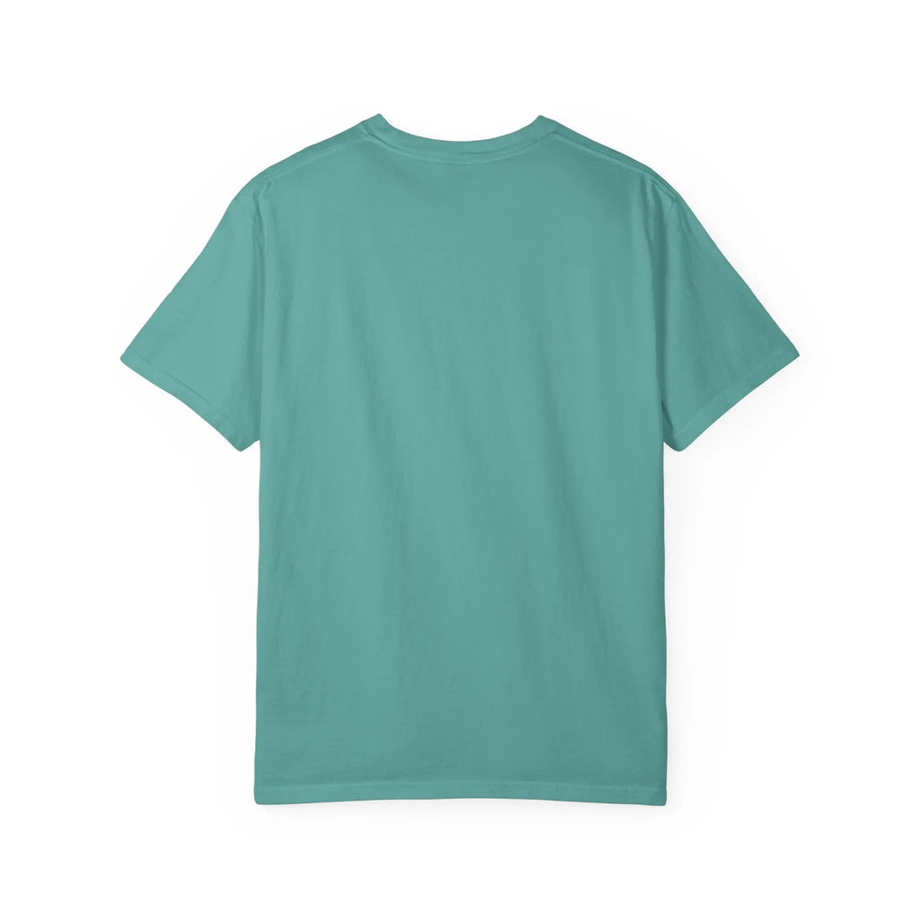 Da Vinci's Vitruvian Man with a Guitar T-Shirt — Classic White Garment-Dyed Tee Printify