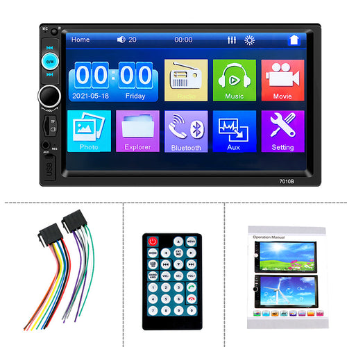 7-Inch Dual-Disc Car MP5 Player with Bluetooth 7010B
