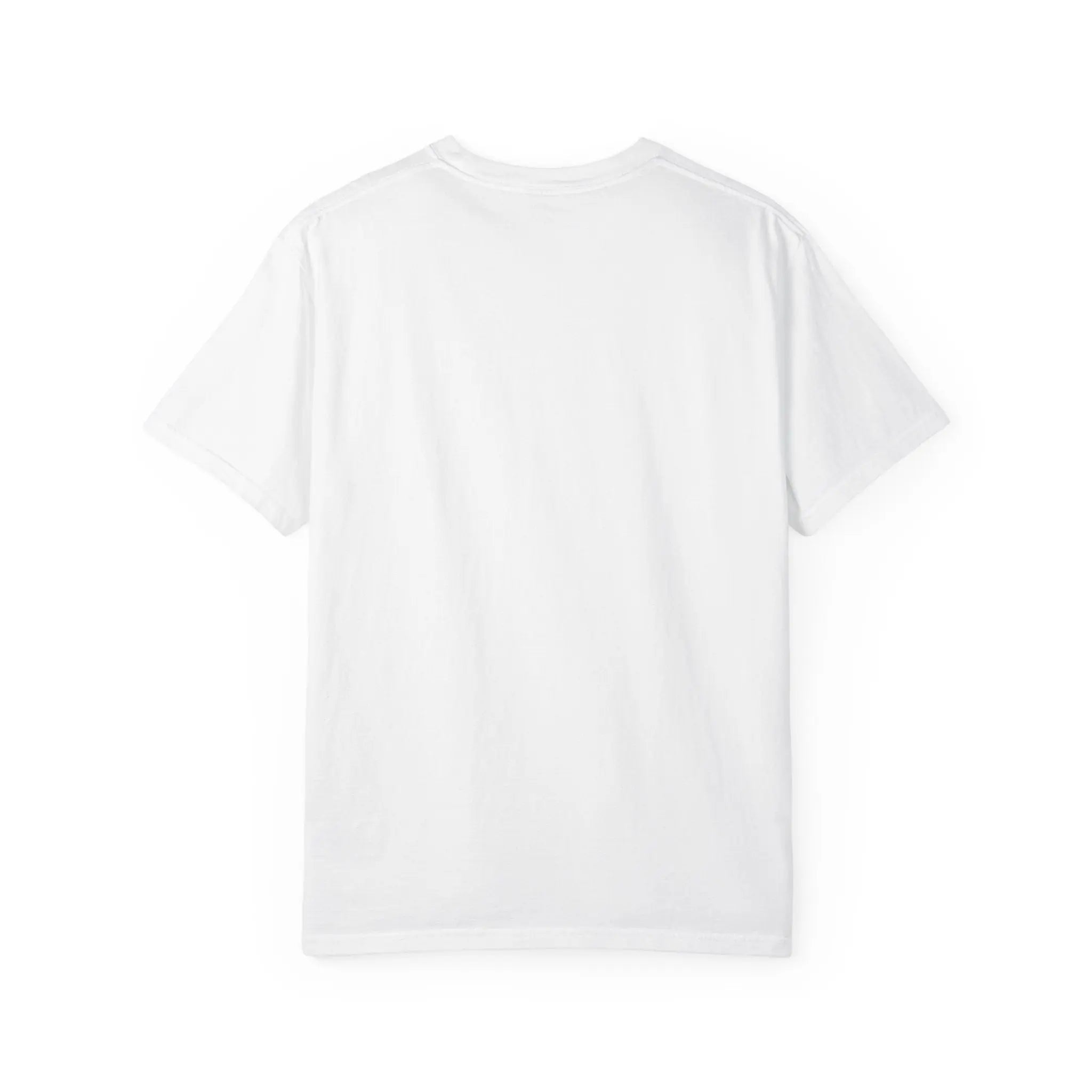 Da Vinci's Vitruvian Man with a Guitar T-Shirt — Classic White Garment-Dyed Tee Printify