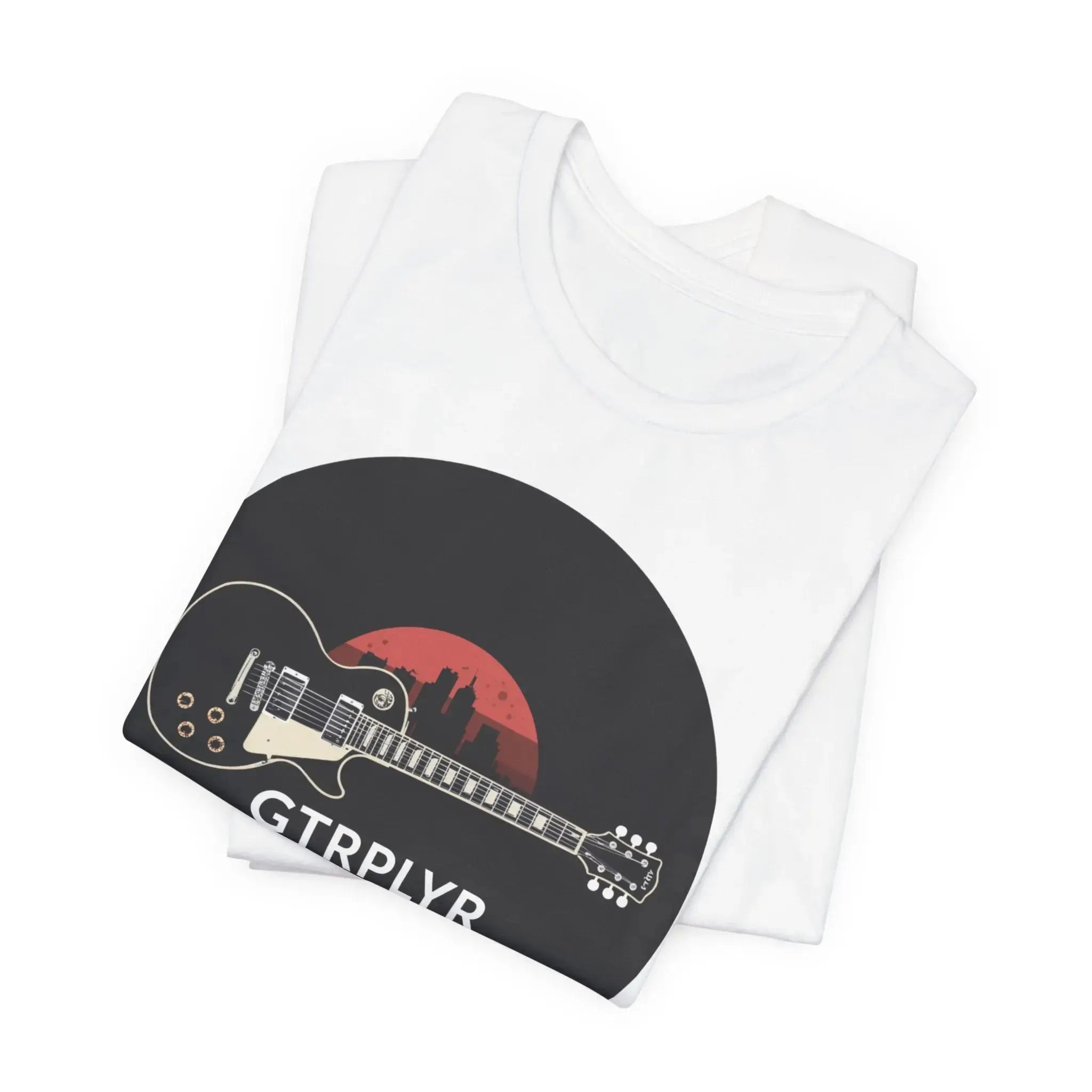 Guitar Player T-Shirt – 'GTRPLYR' Electric Guitar Graphic Tee Printify