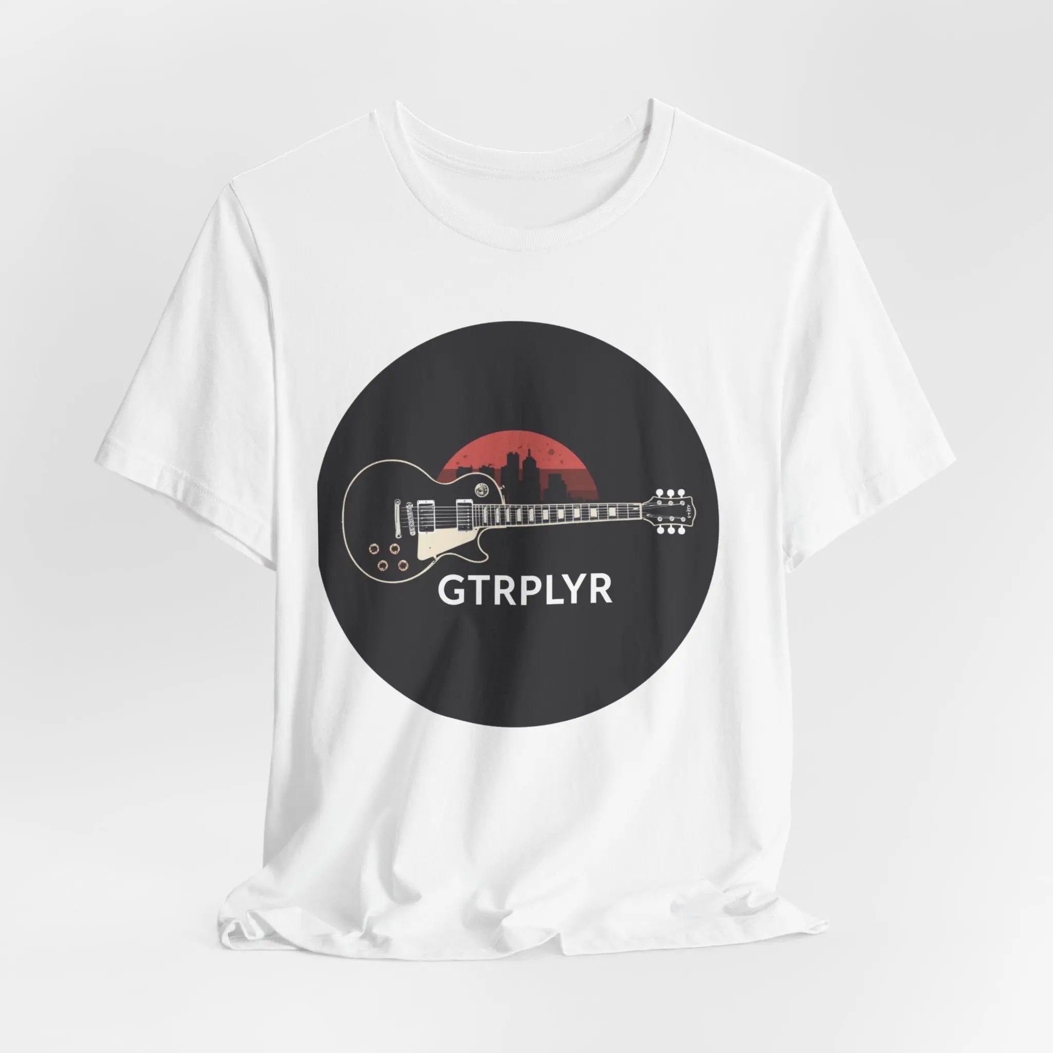 Guitar Player T-Shirt – 'GTRPLYR' Electric Guitar Graphic Tee Printify