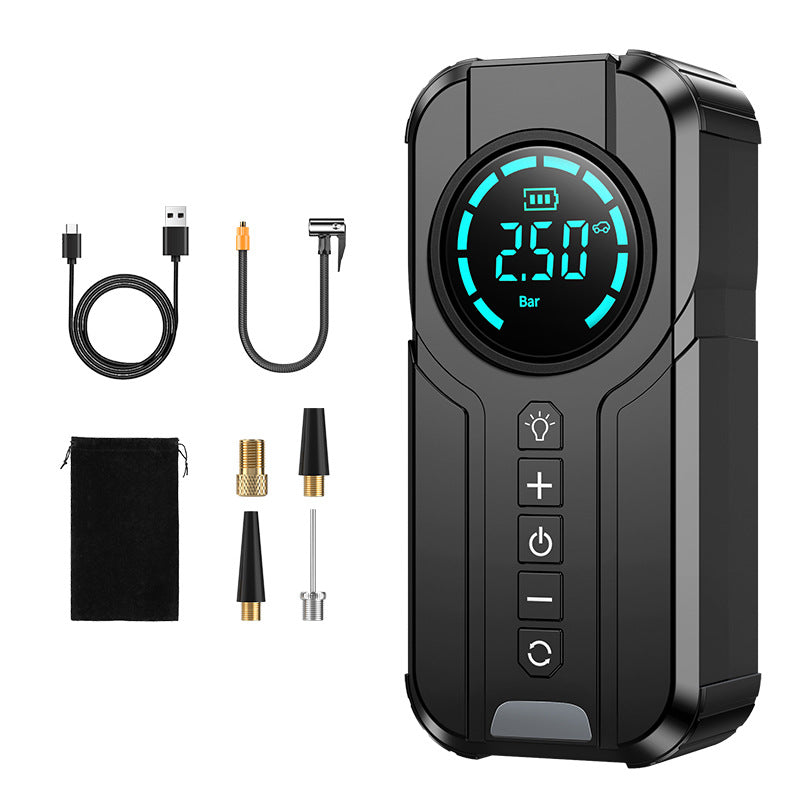 Portable Wireless 12V Car Air Pump with Digital Display